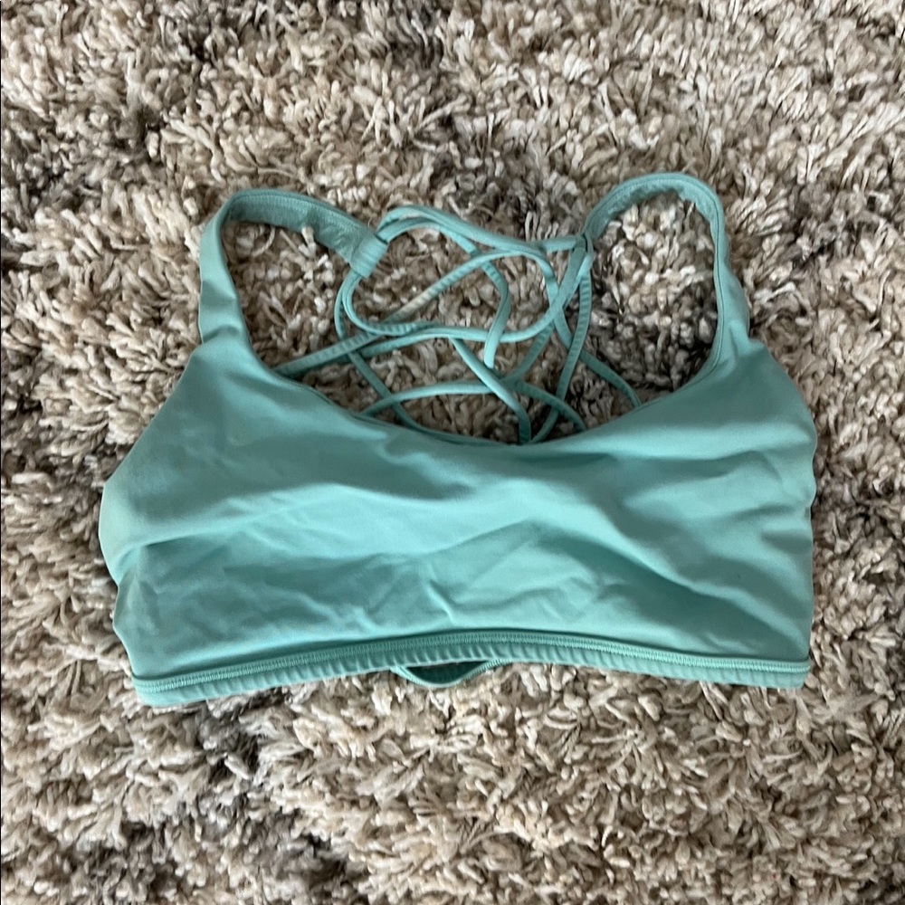 Teal free to be lululemon bra